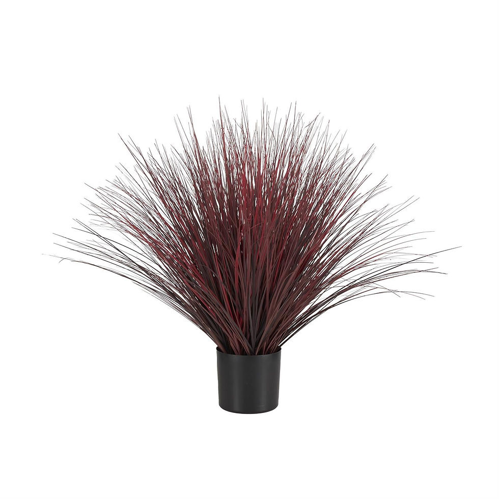 Thumbnail: Red Faux Foliage Artificial Plant with Black Pot – Indoor & Outdoor