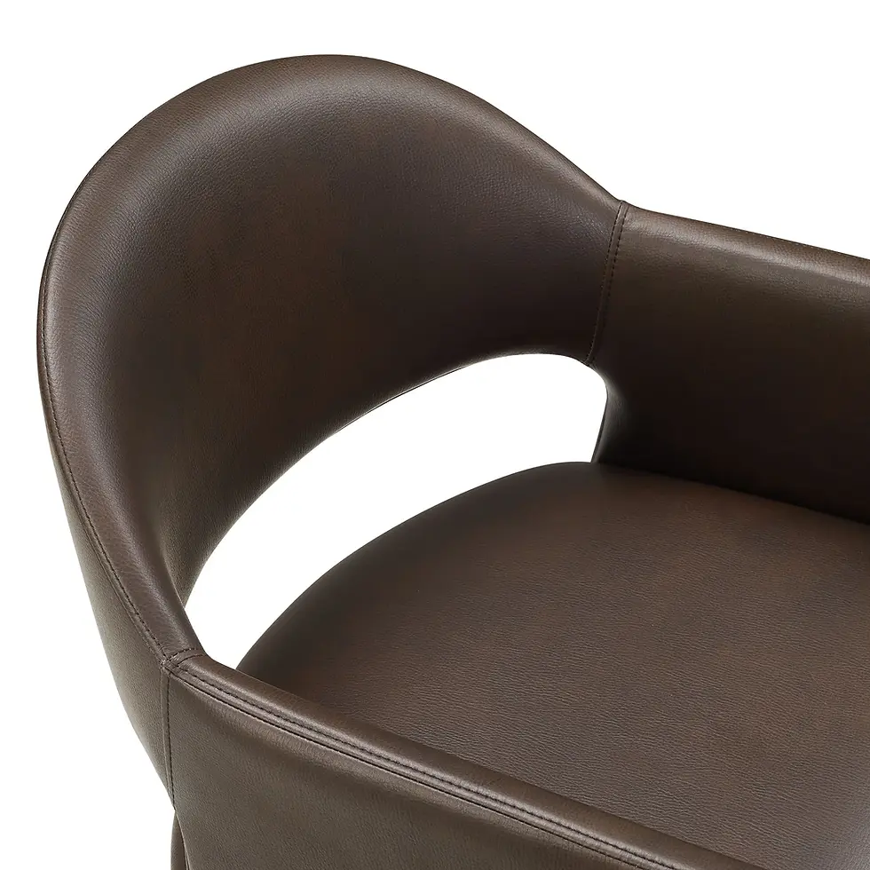 Miniatura: Talia Vegan Leather Dining Armchair in Espresso