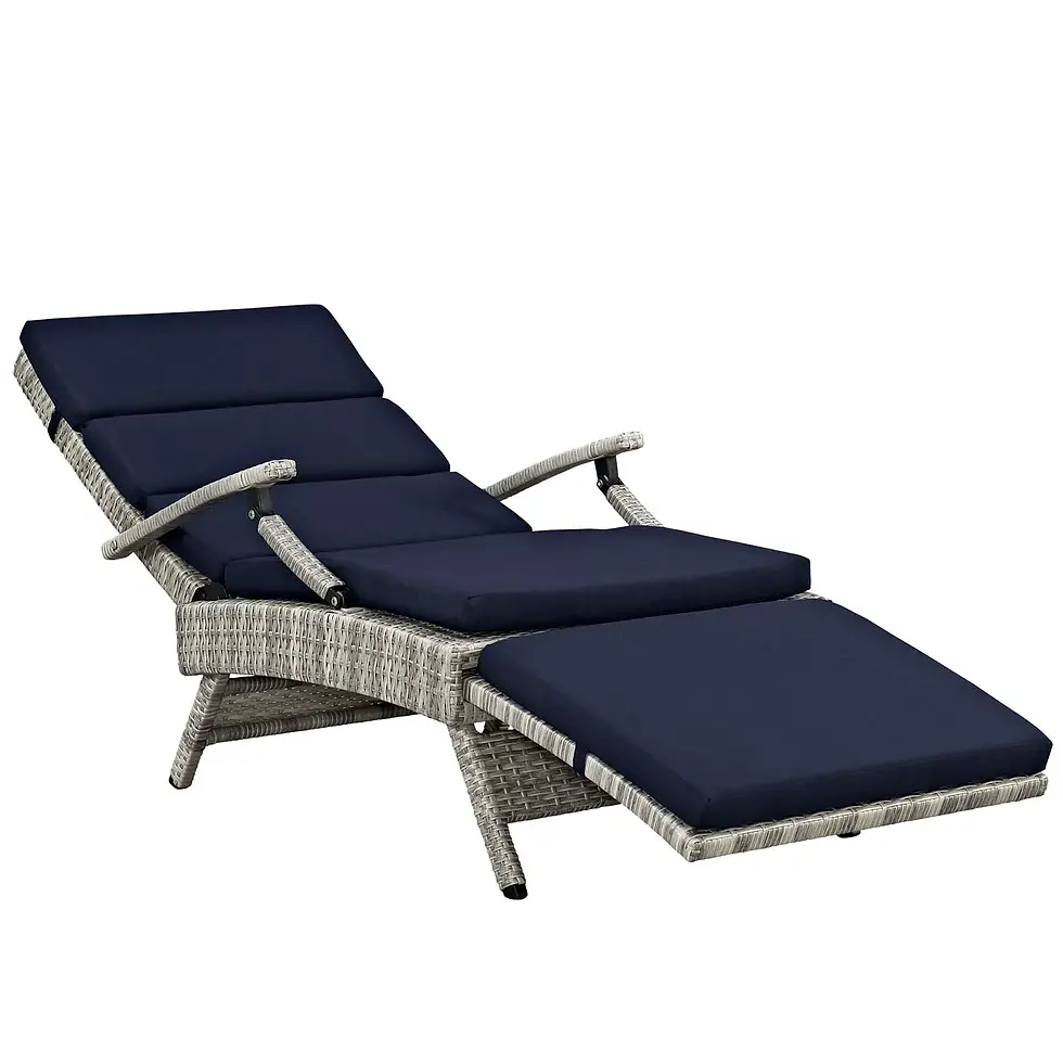Miniatura: Envisage Chaise Outdoor Patio Wicker Rattan Lounge Chair