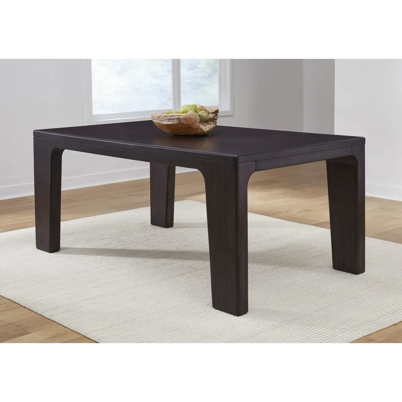 Zamba Rectangular Acacia Wood Dining Table in Jaguar