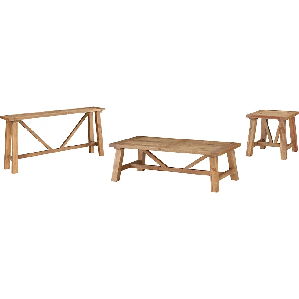 Thumbnail: Harby Reclaimed Wood Square Side Table in Rustic Tawny
