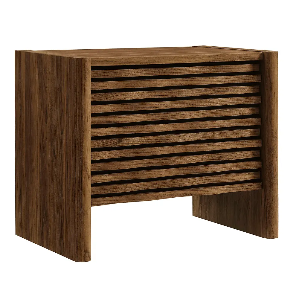 Miniatura: Emric Wave Nightstand in Walnut