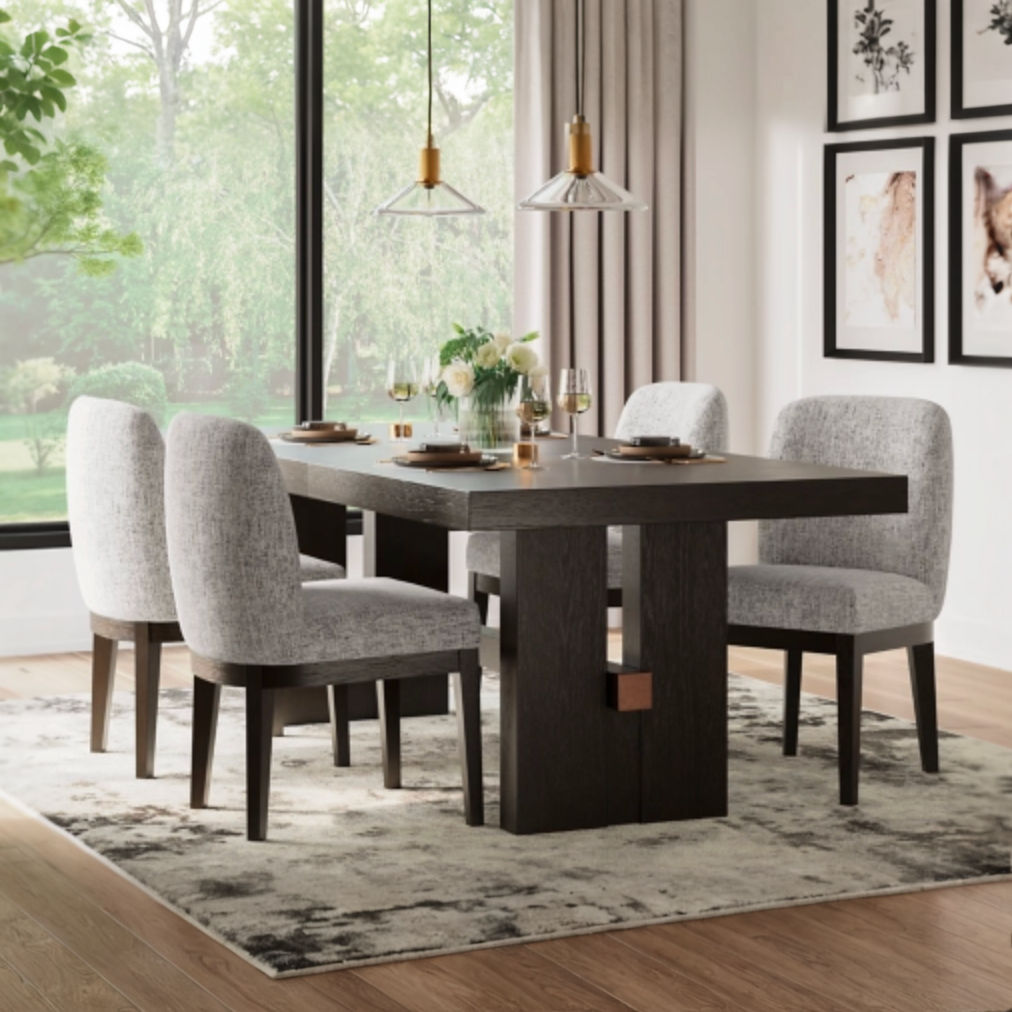Burkhaus Dining Table and 4 Chairs