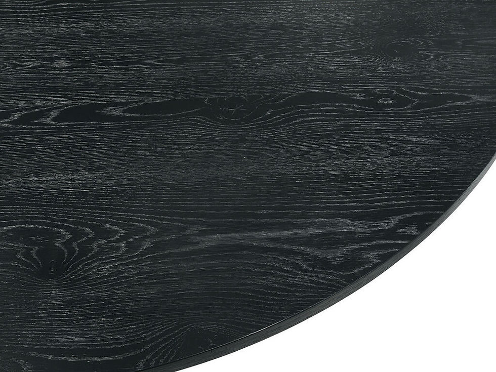 Thumbnail: Jasper Ebony Black 47" Contemporary Round Dining Table with Pedestal Base