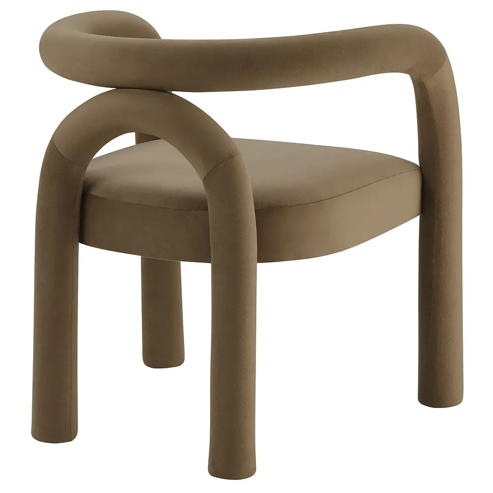Miniatura: Astrid Performance Velvet Dining Chair in Camel