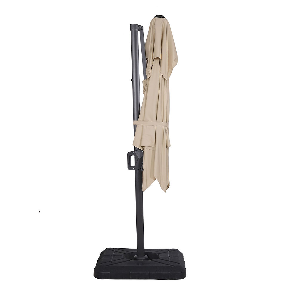 Miniatura: 8' Square Umbrella, Double Top, Tan