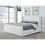 Thumbnail: Presley Upholstered Wingback Platform Bed in Cottage Cheese Boucle — C.K.