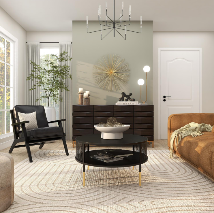 Thumbnail: Gold Metal Starburst Large 3D Home Wall Decor