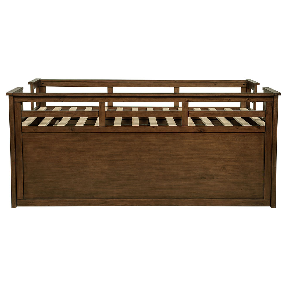 Thumbnail: Carlsbad Wood Twin Captain's Bed with Trundle – Medium Brown