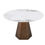 Thumbnail: Click to expand  Modus Furniture Carmel Stone Top Round Dining Table in Chanell