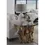 Thumbnail: One Solid Teak Root Glass Top End Table