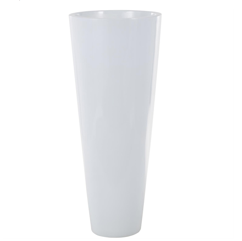 Miniatura: White Fiberglass Floor Decorative Vase