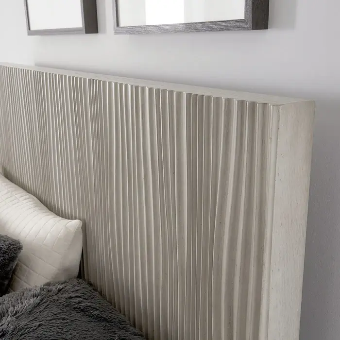 Miniatura: Argento Wave-Patterned Bed in Misty Grey