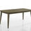 Thumbnail: Bistro Vintage Walnut 72" Dining Table Set with Off White Fabric Dining Chairs