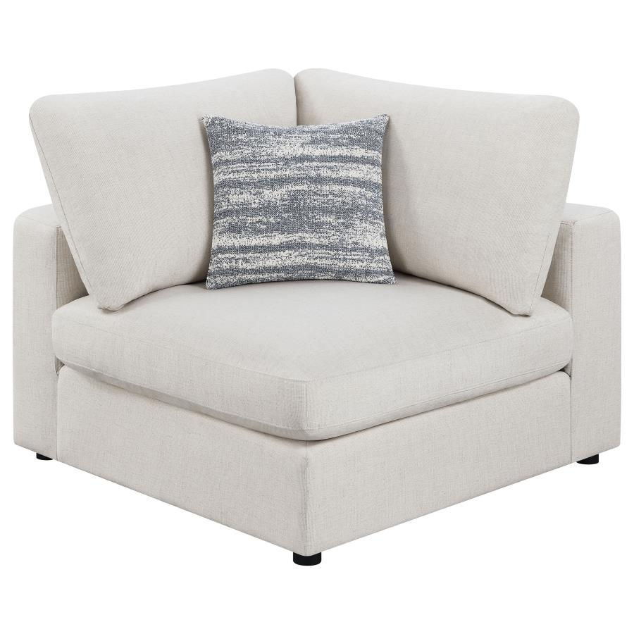 Miniatura: Serene 4-piece Upholstered Modular Sectional Sofa Beige
