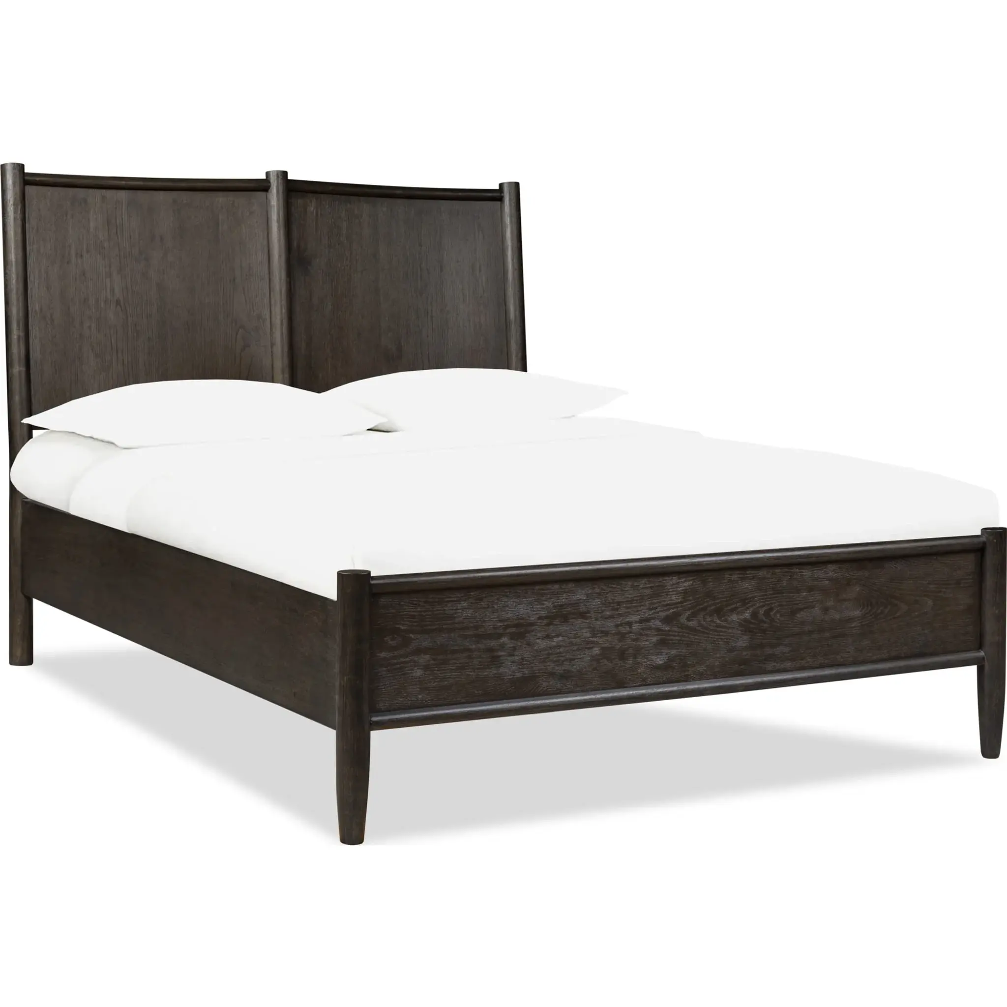 Rockport Oak Wood Platform Bed in Yin