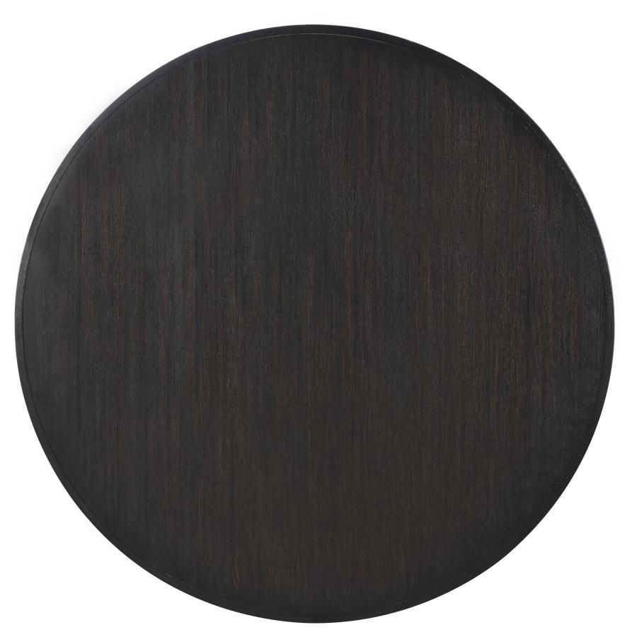 Thumbnail: Leandro 5-Piece Round Dining Table Set – Burnished Black