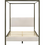 Thumbnail: Monroe Upholstered Queen Canopy Bed Vanilla