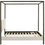 Thumbnail: Monroe Upholstered Queen Canopy Bed Vanilla