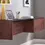 Thumbnail: Kinetic Wall-Mount Office Desk With Cabinet and Shelf