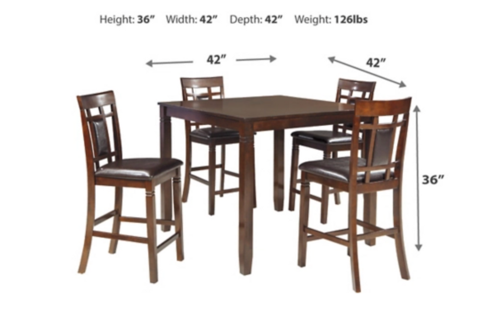 Thumbnail: Bennox 5-Piece Dining Table Set