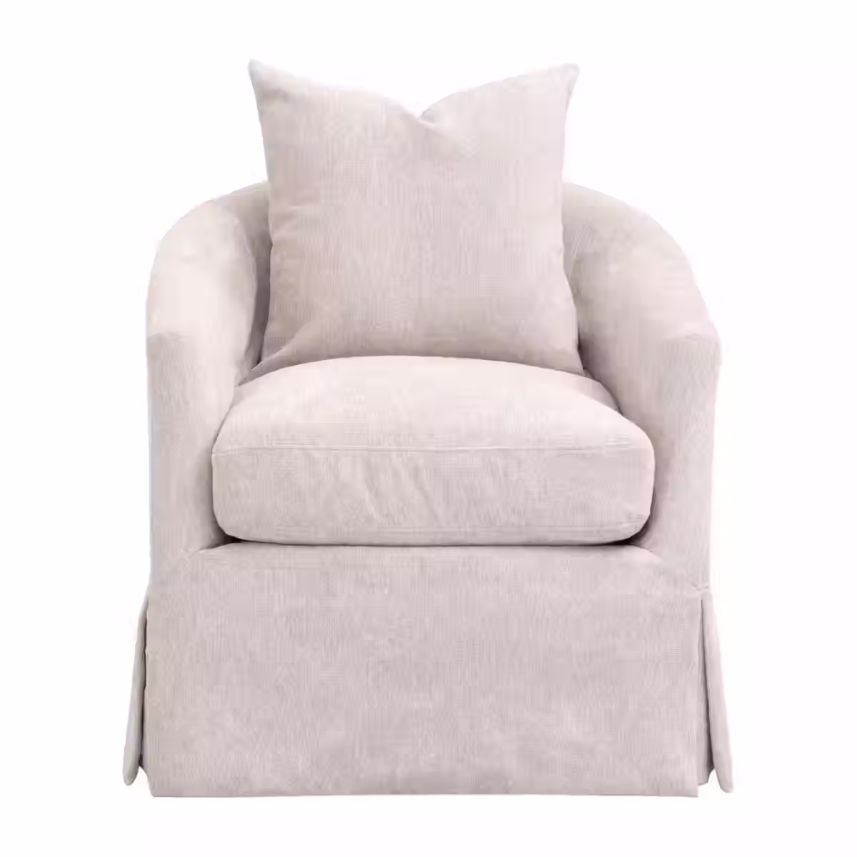 Faye Slipcover Swivel Club Chair