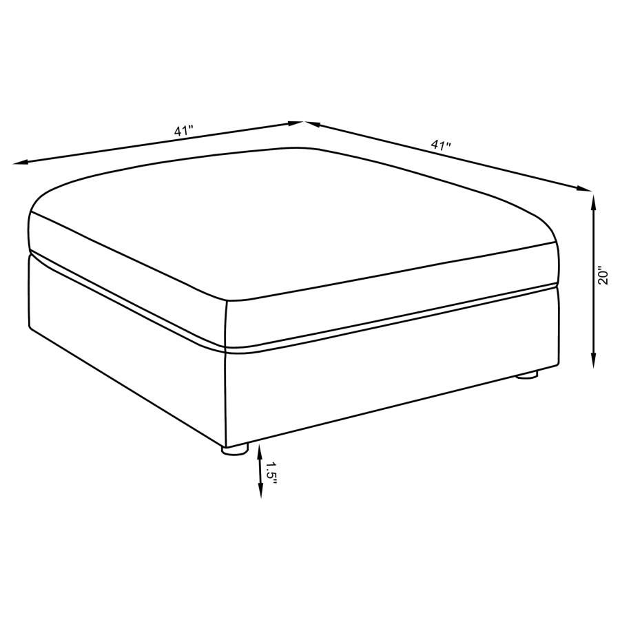 Thumbnail: Serene 4-piece Upholstered Modular Sectional Sofa Beige