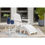 Thumbnail: White Patio Set – 2 Chairs + 2 Ottomans + 1 Side Table