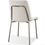 Thumbnail: Jade Upholstered Dining Chair in Cottage Cheese Boucle and Brushed Nickel Metal