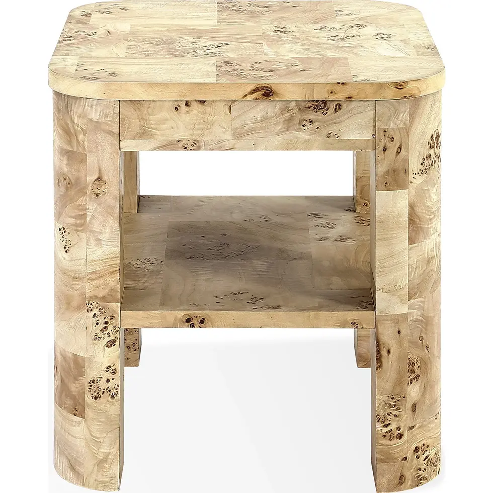 Thumbnail: Cosmo Mappa Burl End Table in Amber Kiss