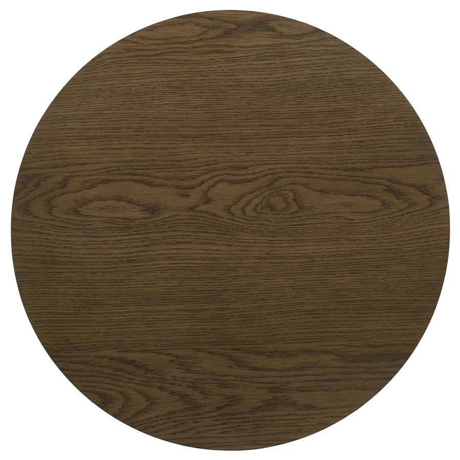 Miniatura: Kessler 2-piece Round Sculptural Wood Coffee Table Set Brown