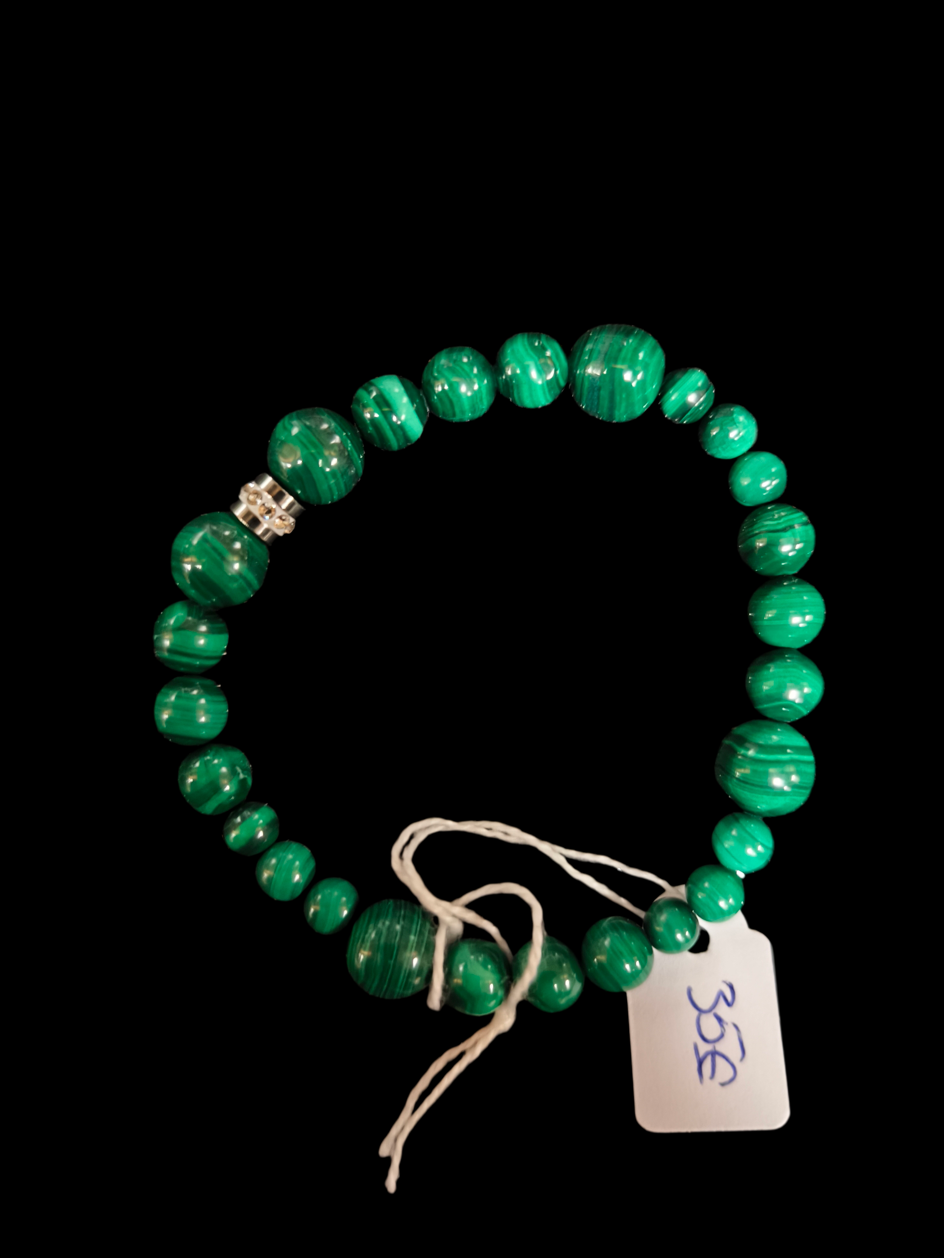 💎 Bracelet Malachite Design Gradué : Pièce d'Exception & Haute Qualité