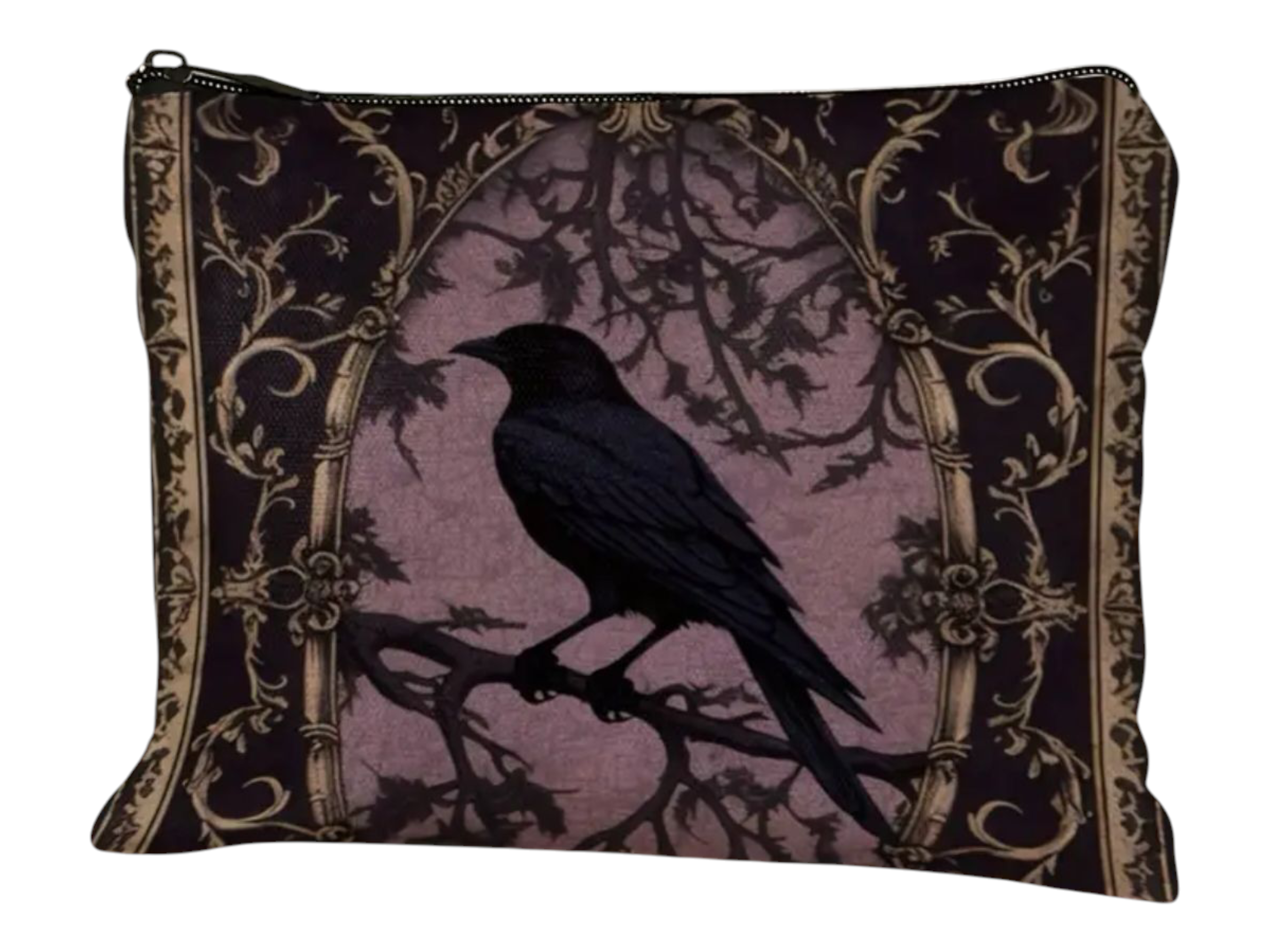Pochette/Trousse avec Corbeau
