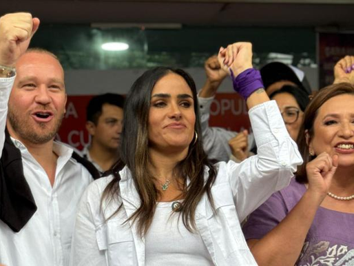 Oposición se manifiesta afuera del TECDMX, contra compadrazgos que intentan "robarse" la Cuauhtémoc