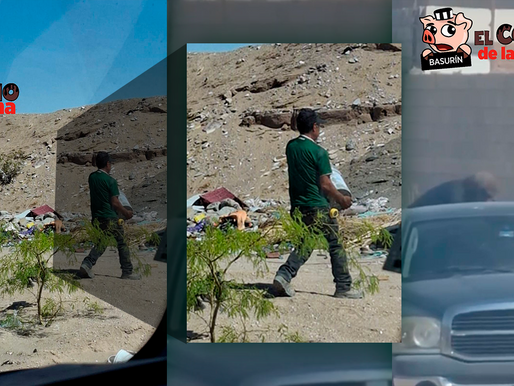 Cochino de la Semana: multan con 11 mil pesos a dos hombres por tirar escombro en vía pública