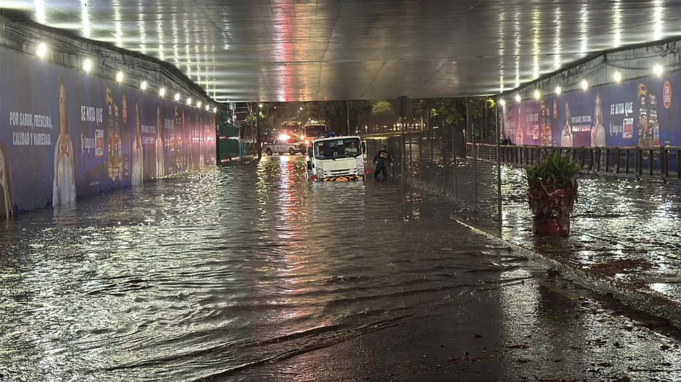 Tormentas castigan nuevamente a la CDMX con inundaciones y caos vial