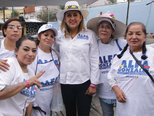 Alfa González pide a vecinos de Tlalpan votar por la continuidad