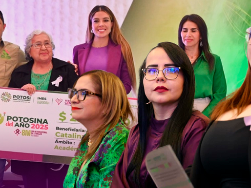 Ricardo Gallardo reconoce a mujeres potosinas y anuncia inversión millonaria en igualdad