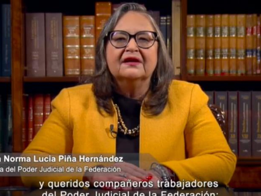Envía Norma Piña mensaje de empatía y unidad a trabajadores del PJ