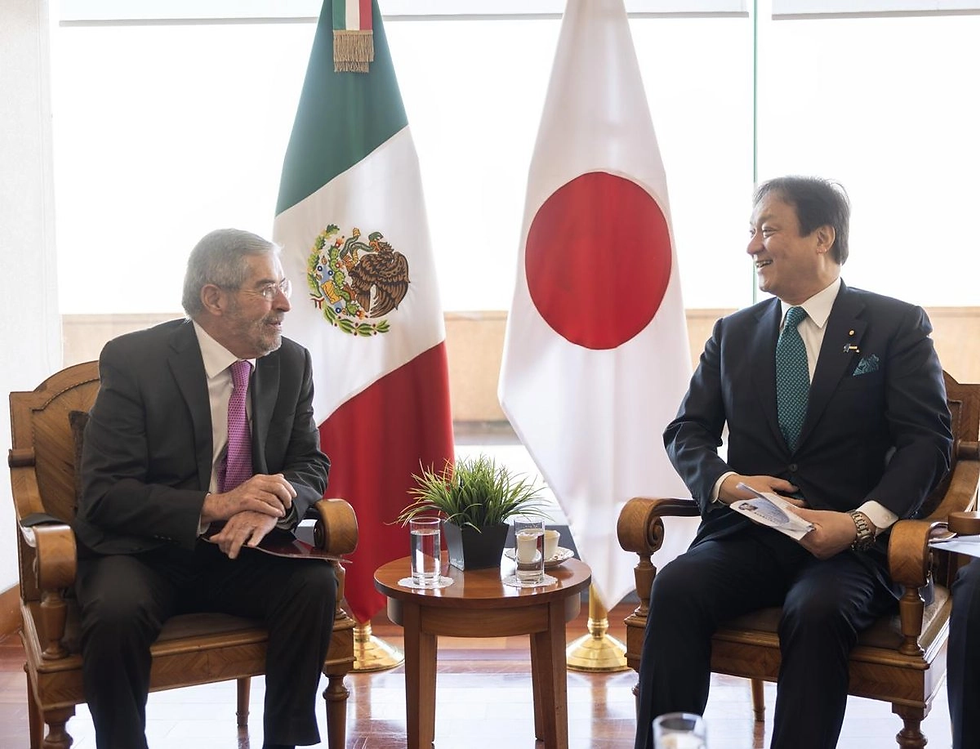 Se reúnen el Ministro del Exterior de Japón, Iwao Horii y el canciller De la Fuente