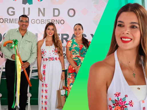 Ruth González participa como invitada en el Segundo Informe del presidente municipal de Aquismón