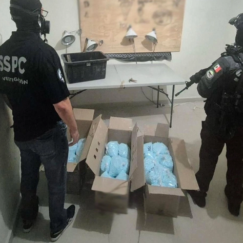 Aseguran en Colima 270 kilos de fentanilo