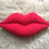 Миниатюра: 💋  Декоративная подушка "Губки" 50см х 24см 💋