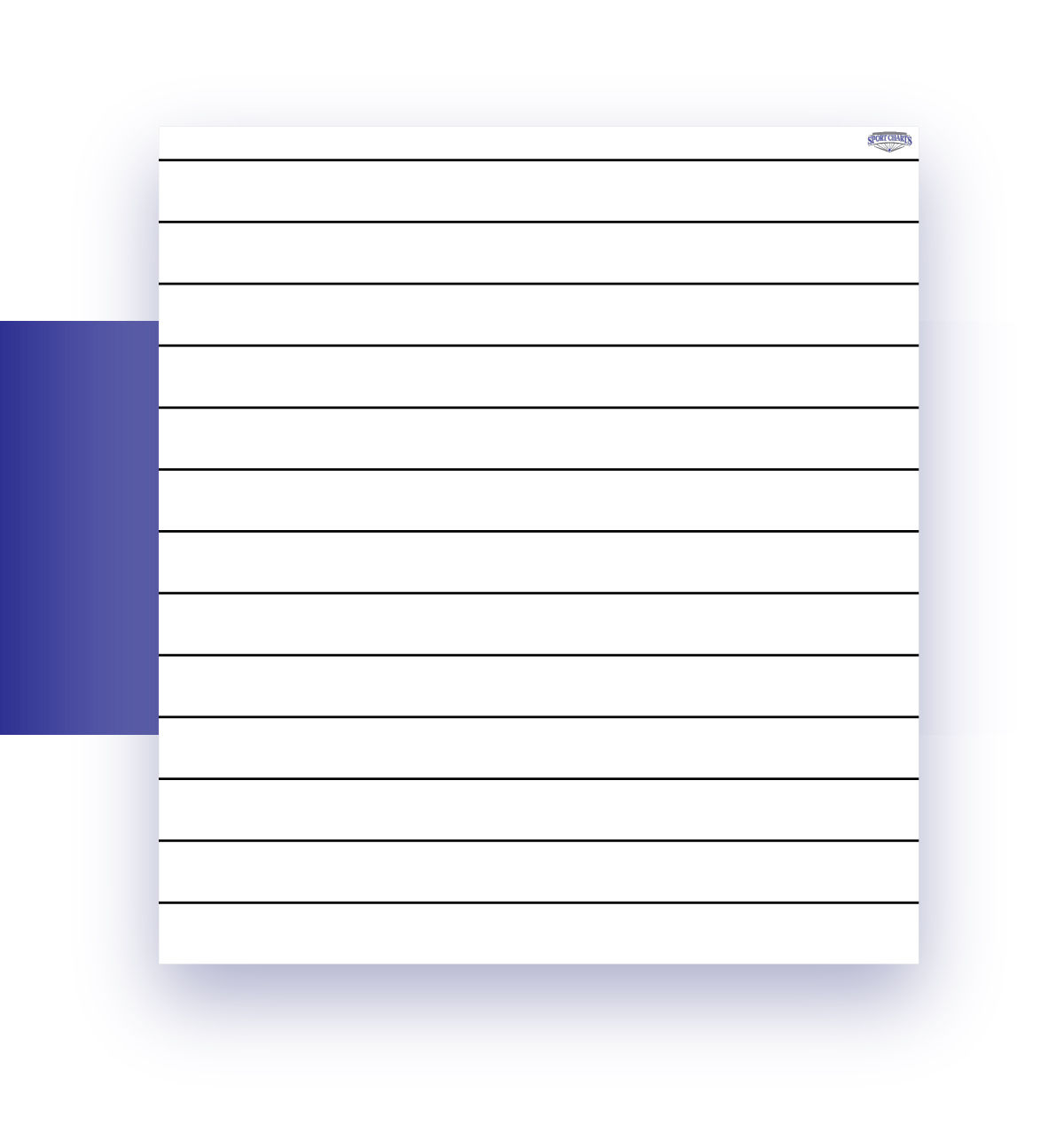 12-Line Stat Chart- Magnetic