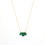 Miniature : Collier pendentif en forme de gouttelette de charbon naturel.