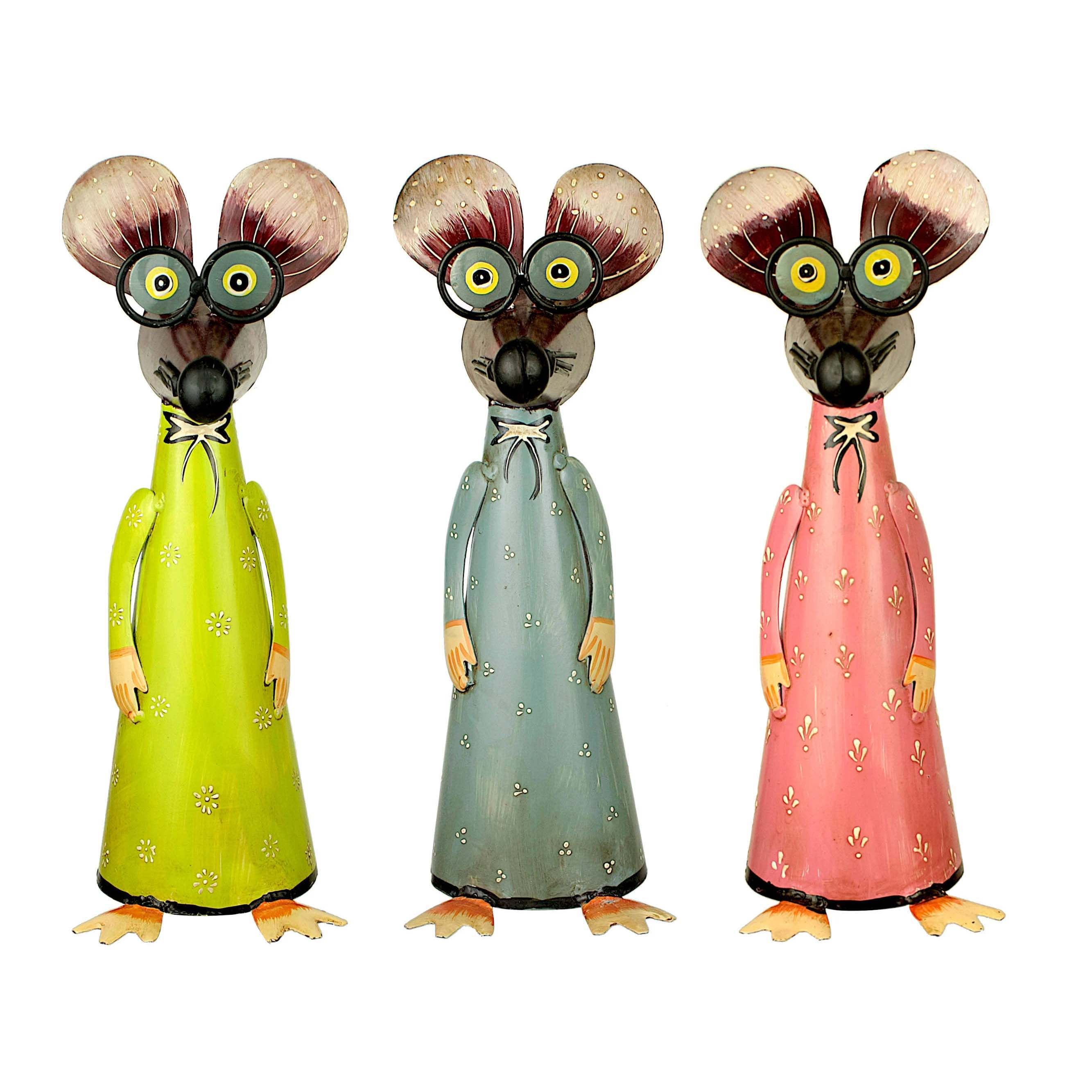 Zaunhocker Maus mit Brille