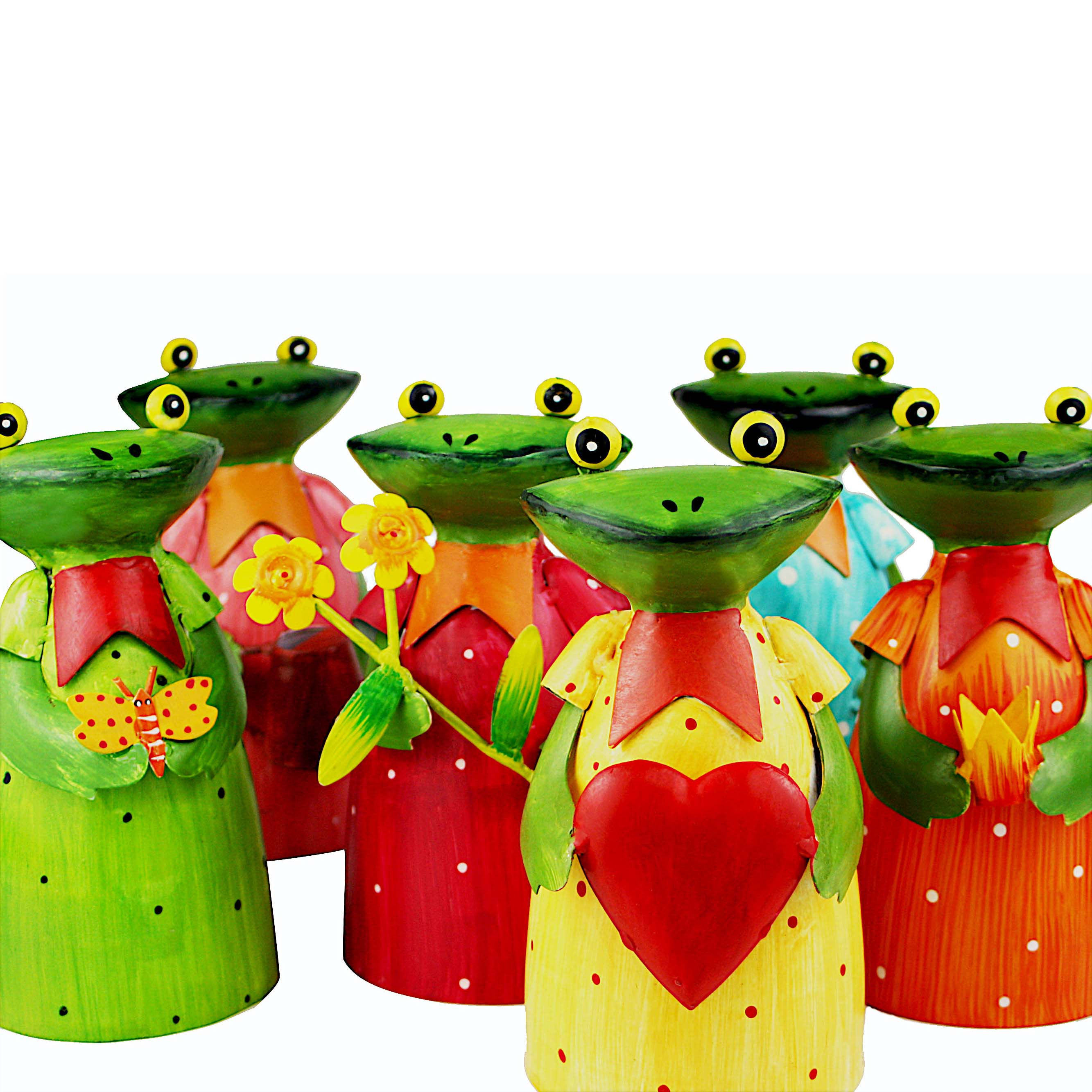 Zaunhocker Frosch bunt