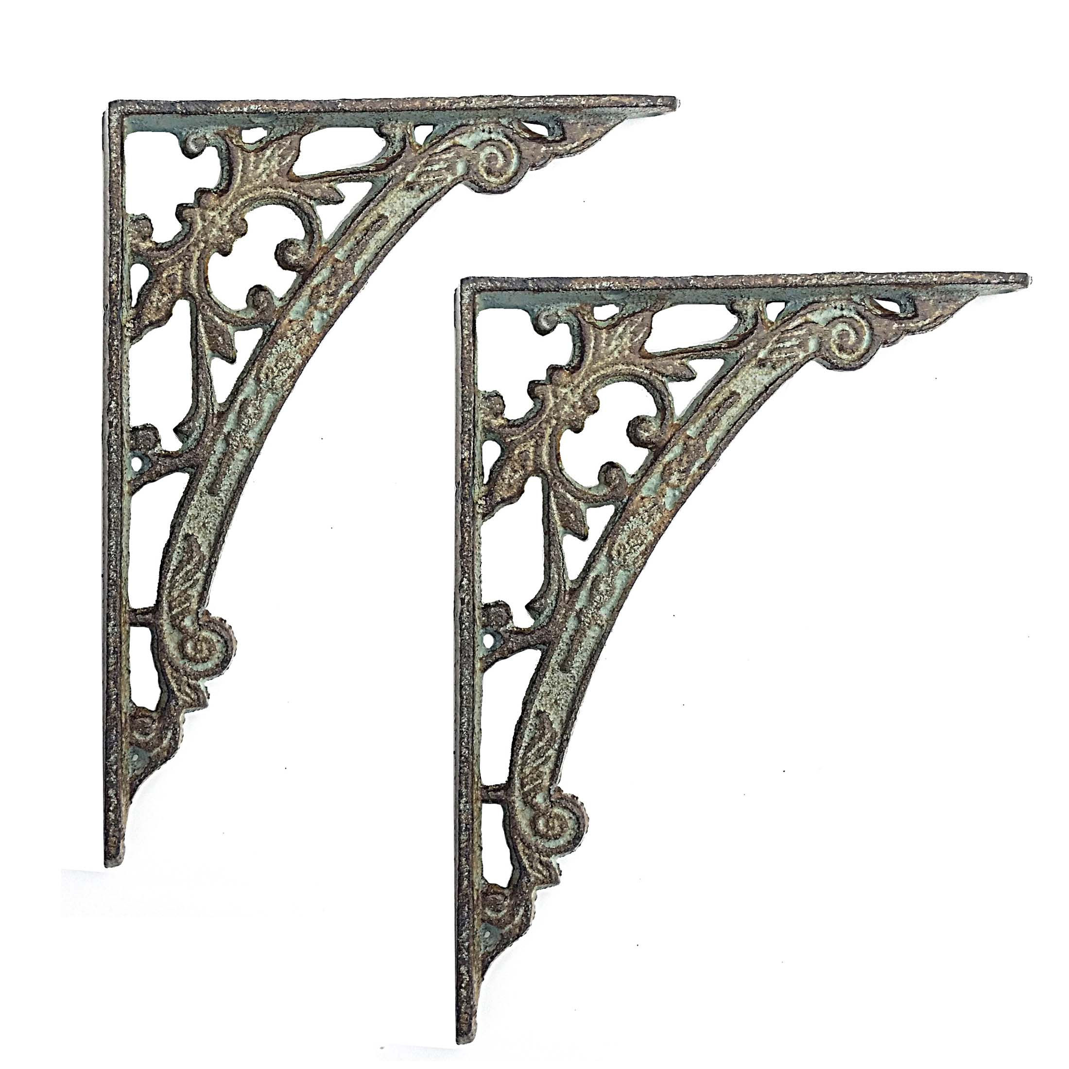 2 x Regalstützen Oxford green