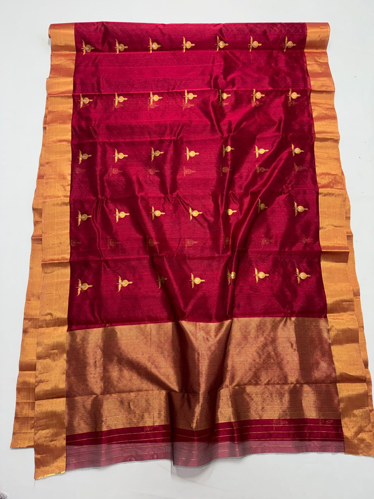 Chanderi Handloom Pattu Soft Silk Saree – Code FRI57