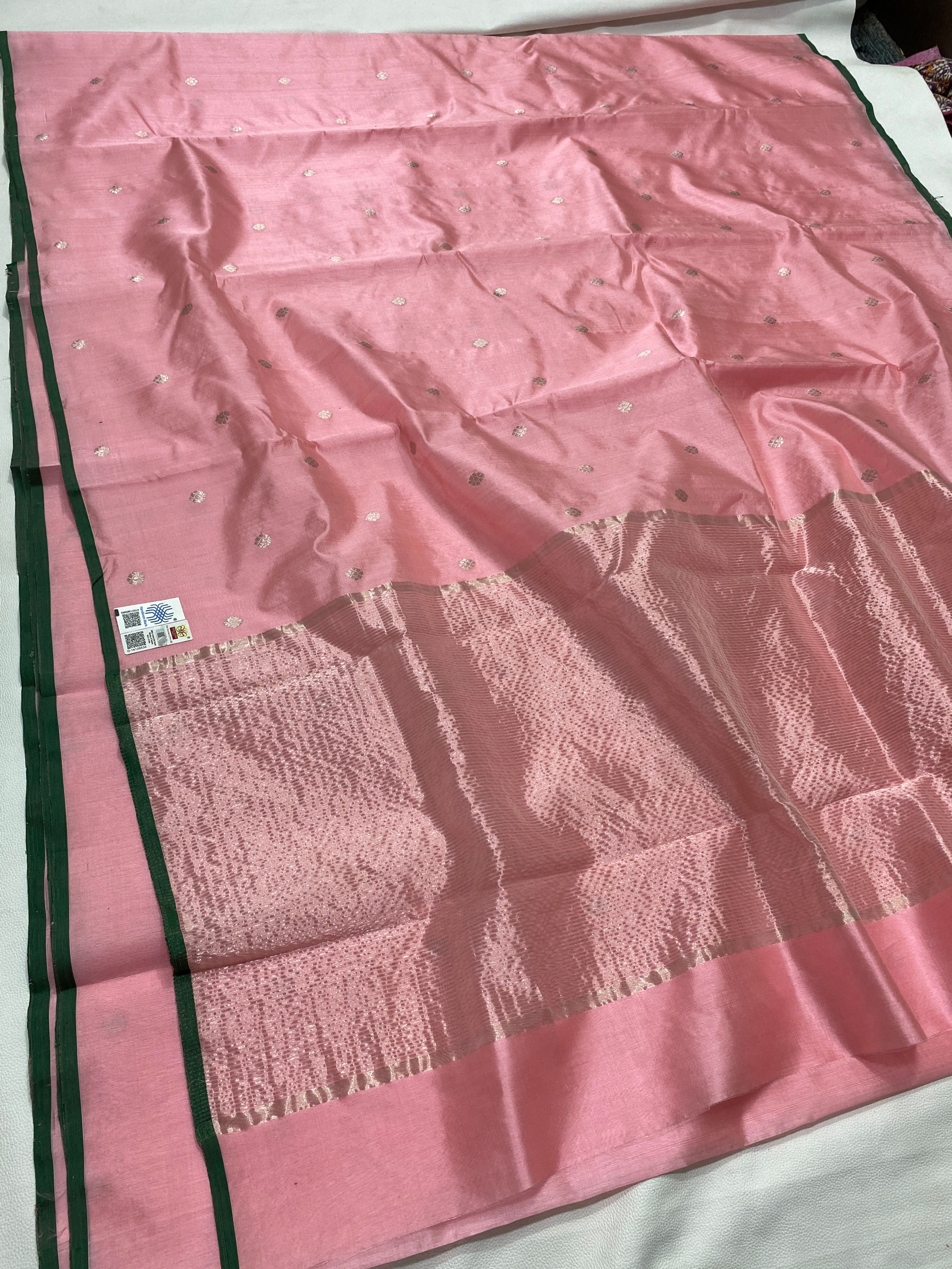 Chanderi Handloom Pattu Soft Silk Saree – Code FRI119